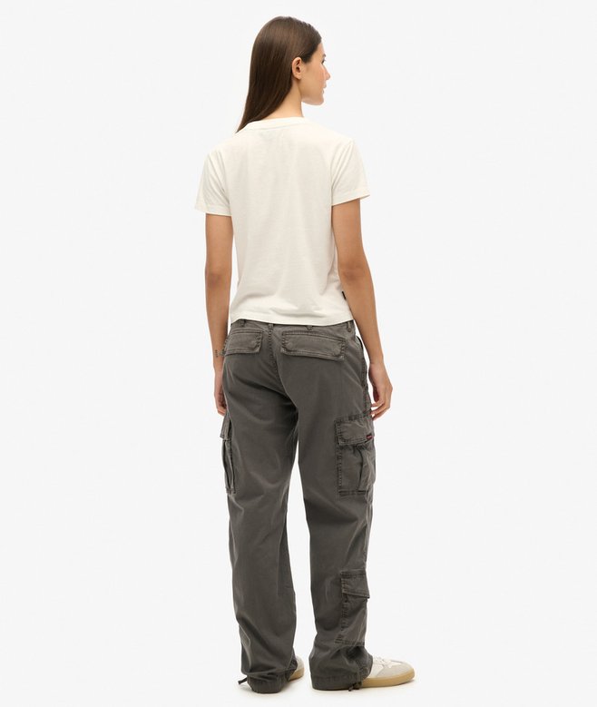 Low Rise Straight Cargo Pants
