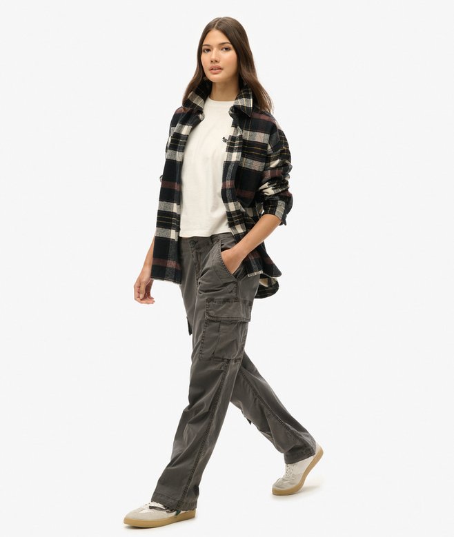 Low Rise Straight Cargo Pants