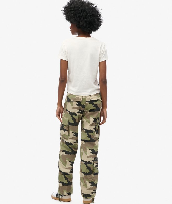 Low Rise Straight Cargo Pants