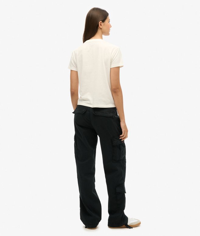 Low Rise Straight Cargo Pants