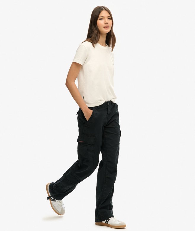 Low Rise Straight Cargo Pants