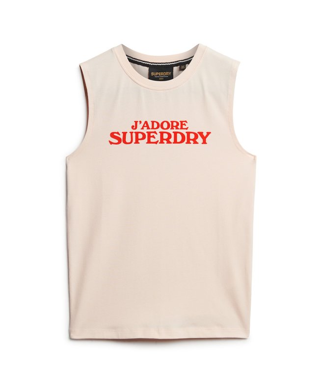 Sport Luxe Graphic Fitted Tank Top