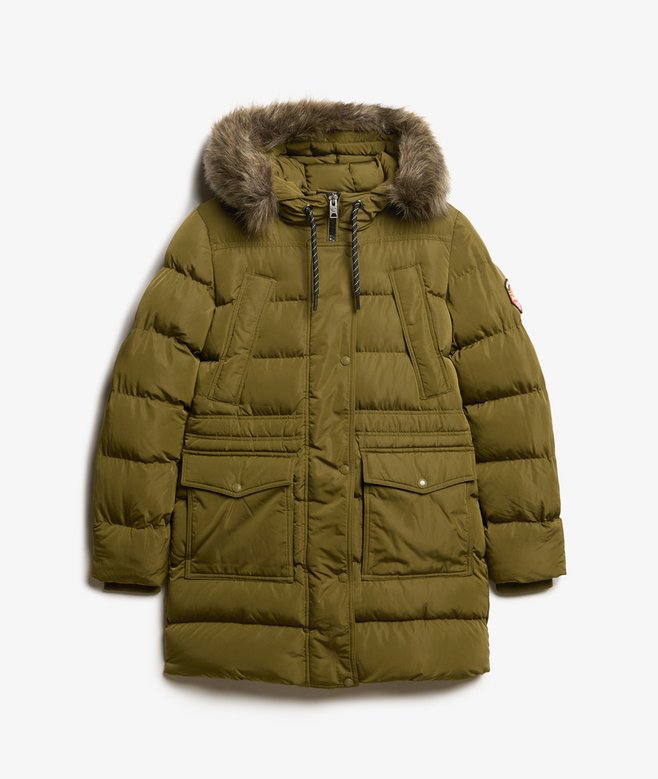 Everest Mid Faux Fur Puffer Coat