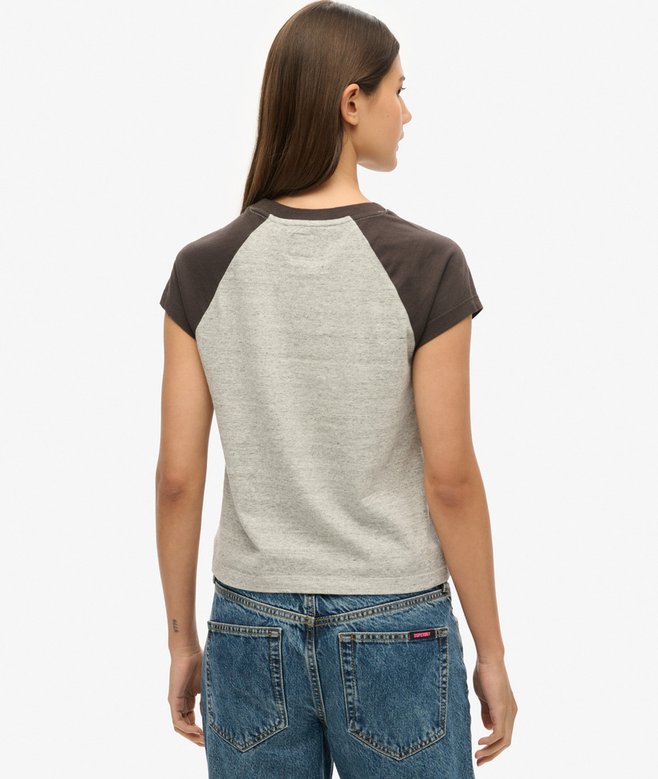 Organic Cotton Essential Logo Raglan T-Shirt