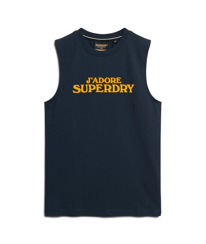 Sport Luxe Graphic Fitted Tank Top