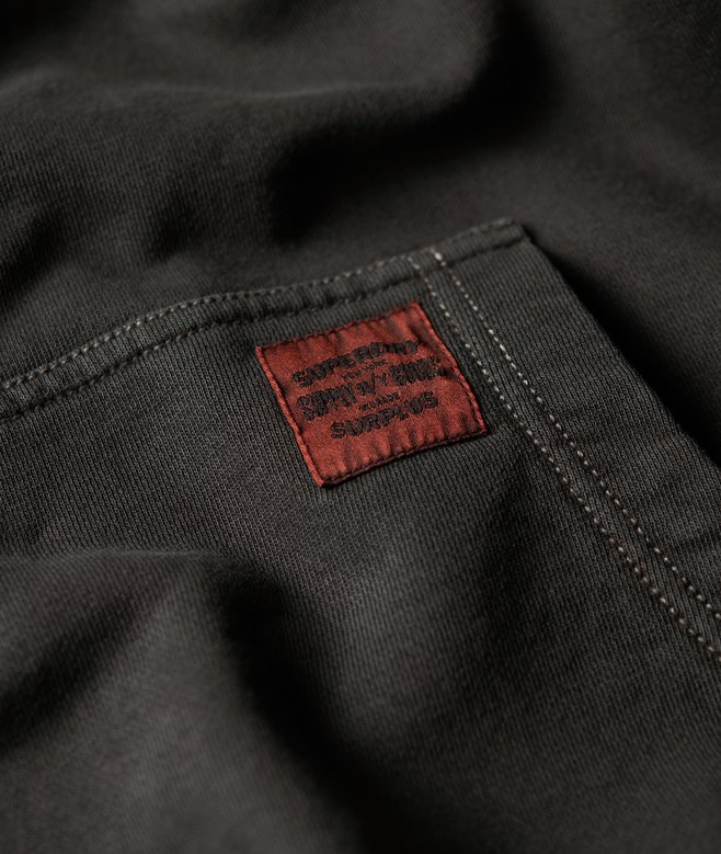 Contrasting Elasticized Waist Stitch Detail Hoodie main image 1