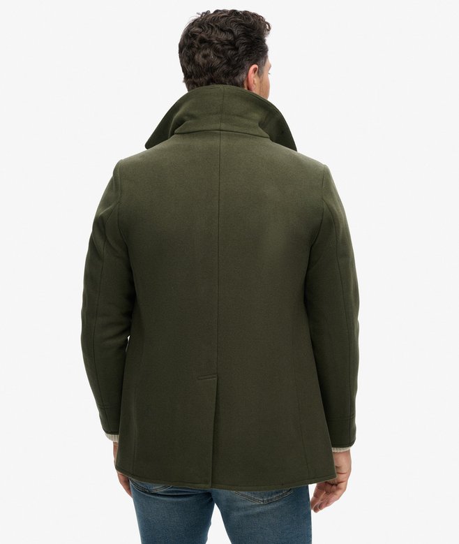 The Merchant Store - Wool Blend Pea Coat