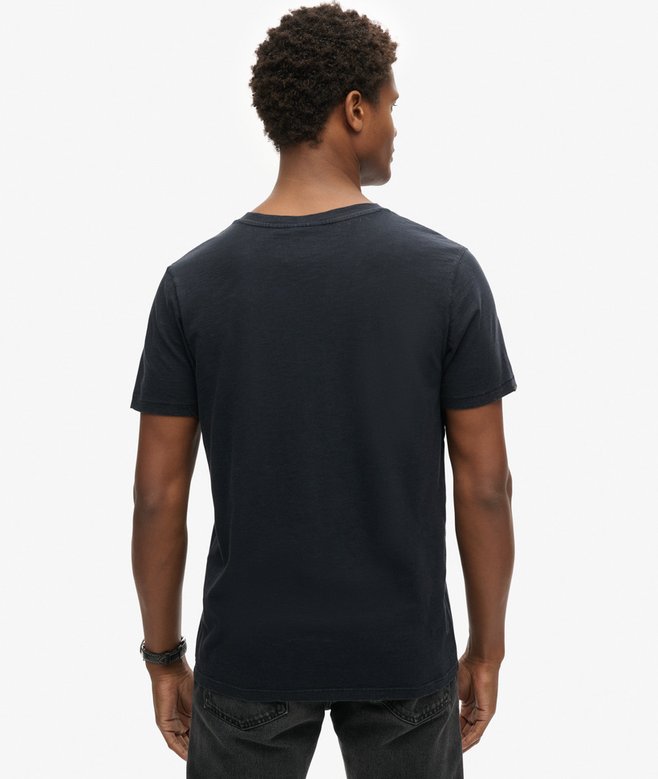 V-Neck Slub Short Sleeve T-Shirt