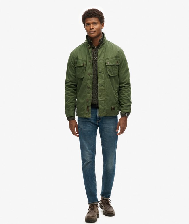 Men Oversized Couch Jacket - Army Green - SM2509152A
