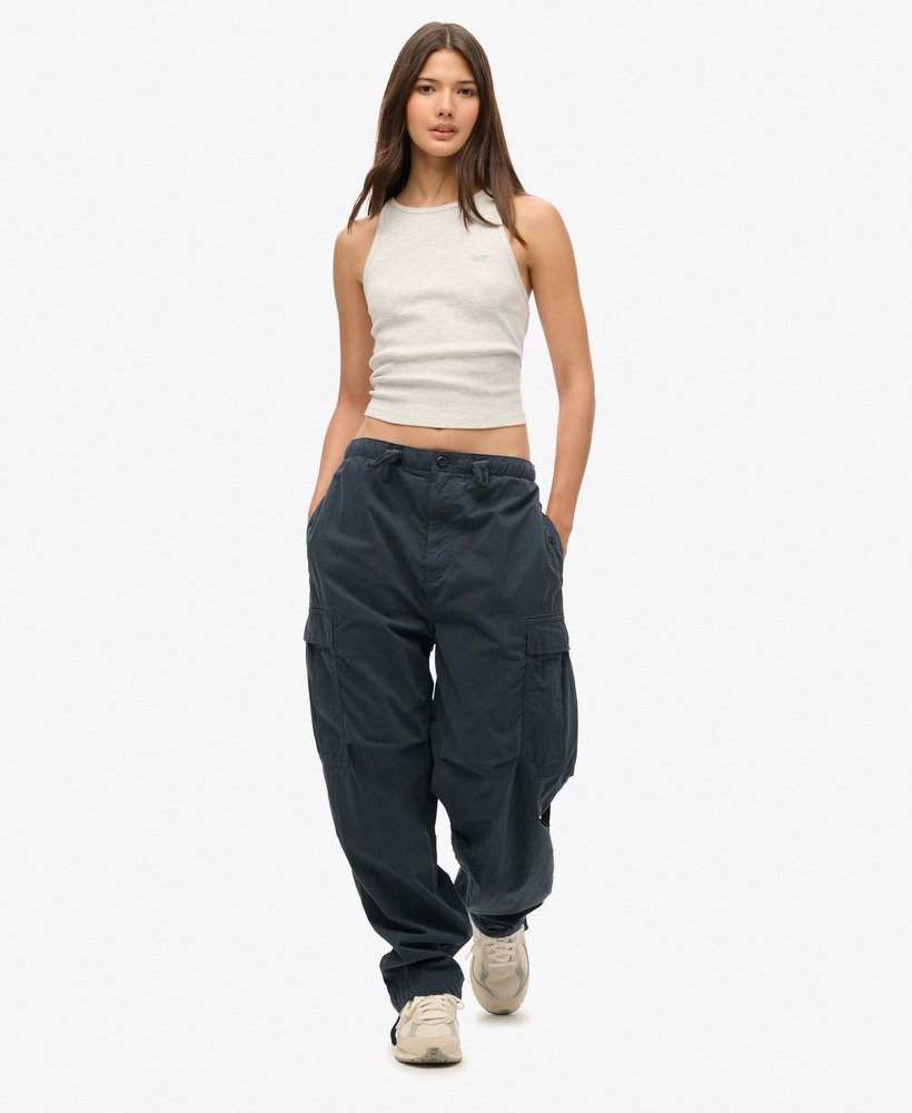 womens Parachute Grip Pants in MIDNIGHT NAVY | Superdry US
