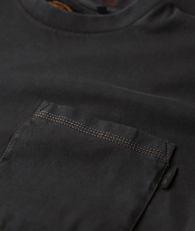 Contrast Stitch Pocket T-Shirt