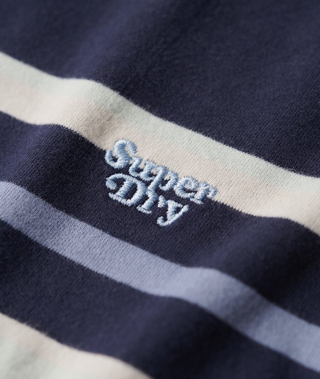 Vintage Stripe Crop T-Shirt