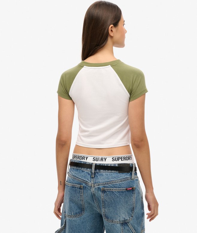 Cropped Baseball Baby T-Shirt