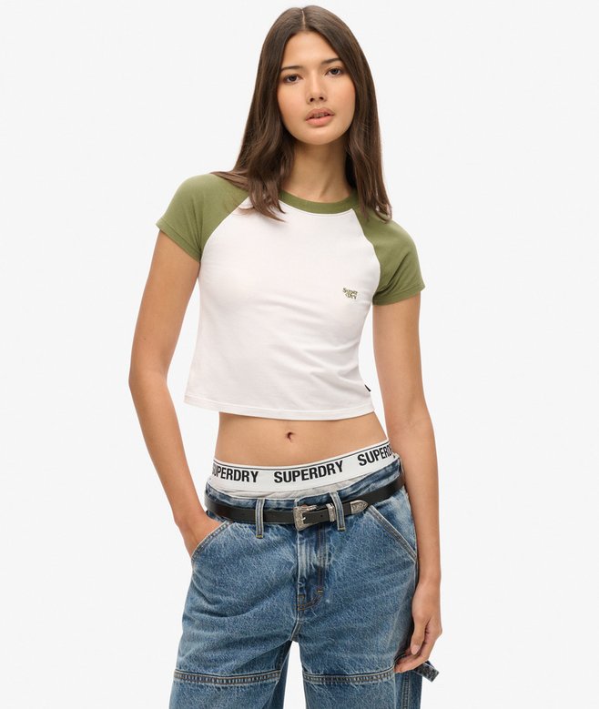 Cropped Baseball Baby T-Shirt