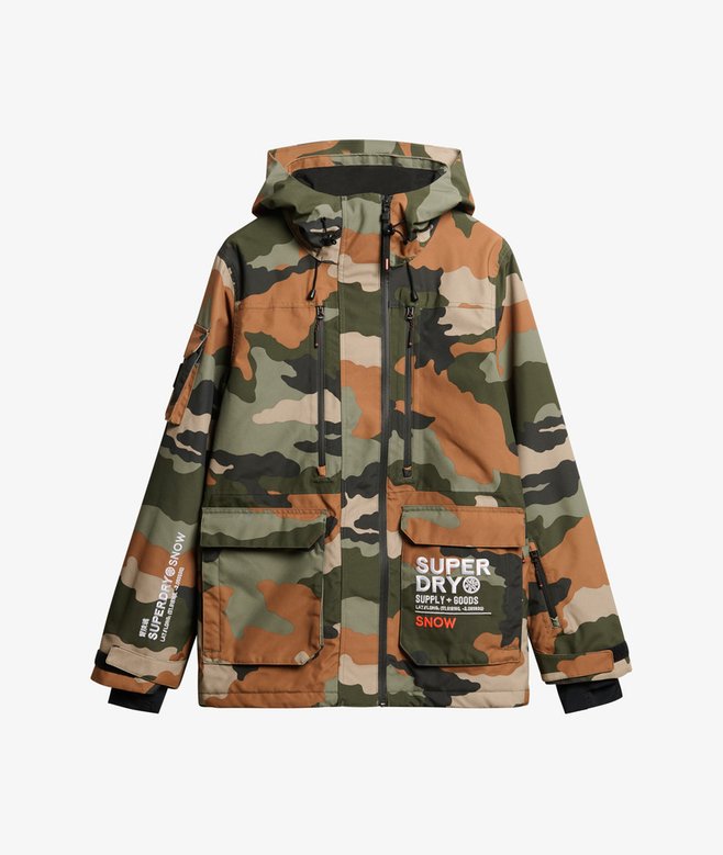 Giacca da sci Ultimate Rescuetroops camo green da Uomo Superdry IT