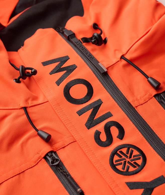 mens Ski Ultimate Rescue Jacket in Flame Orange Superdry UK - Main Image