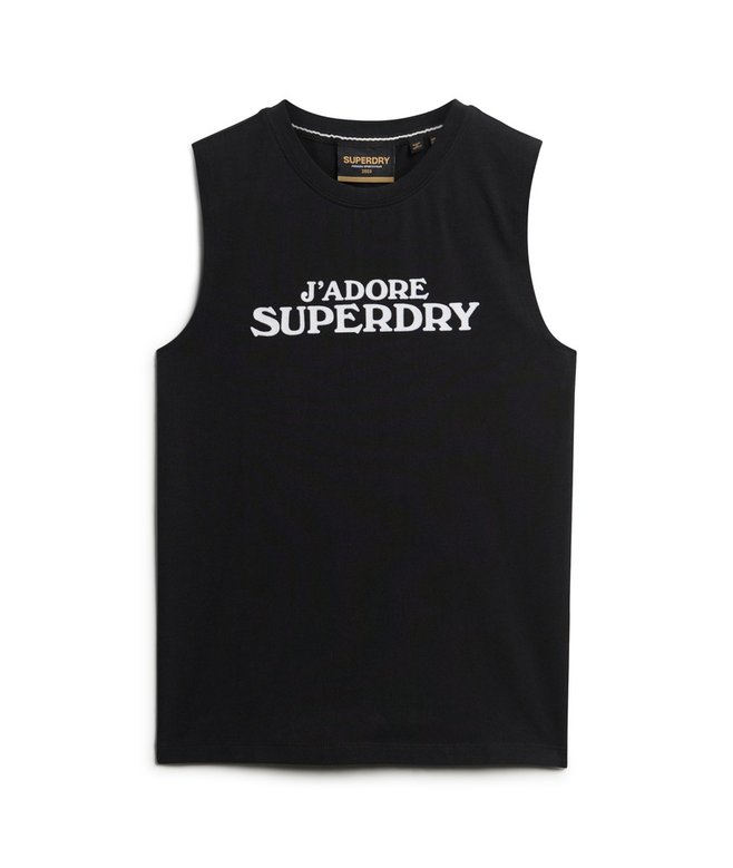 Sport Luxe Graphic Fitted Tank Top