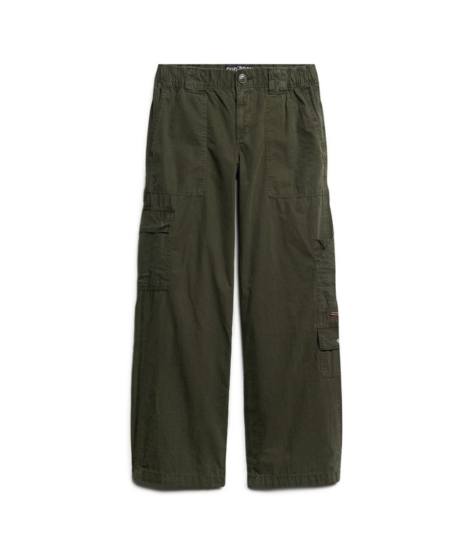 Low Rise Embroidered Cargo Pants