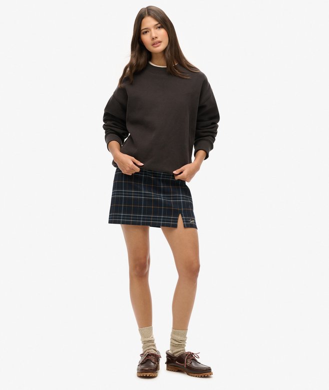 Check Mini Skirt
