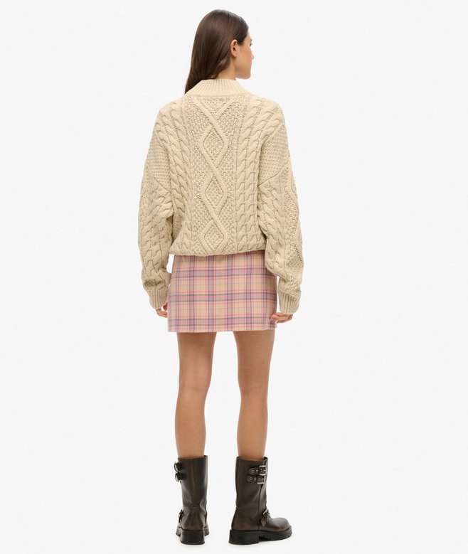 Check Mini Skirt