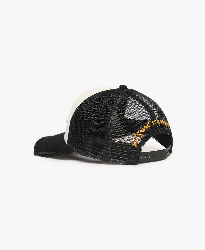 ◆Superdry◆ Heritage Mesh Print Trucker Ball Cap Black upload9223368955666578052.jpg?