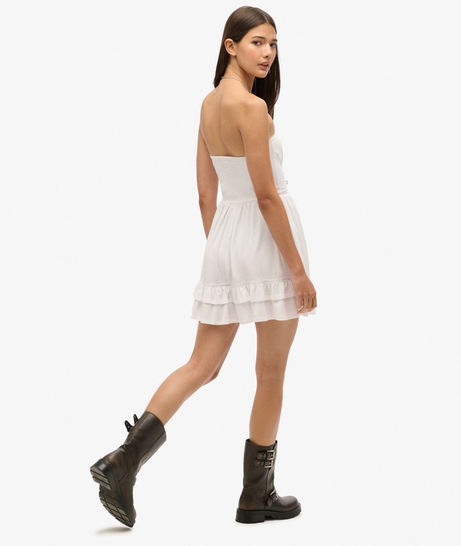 50s Lace Bandeau Mini Dress
