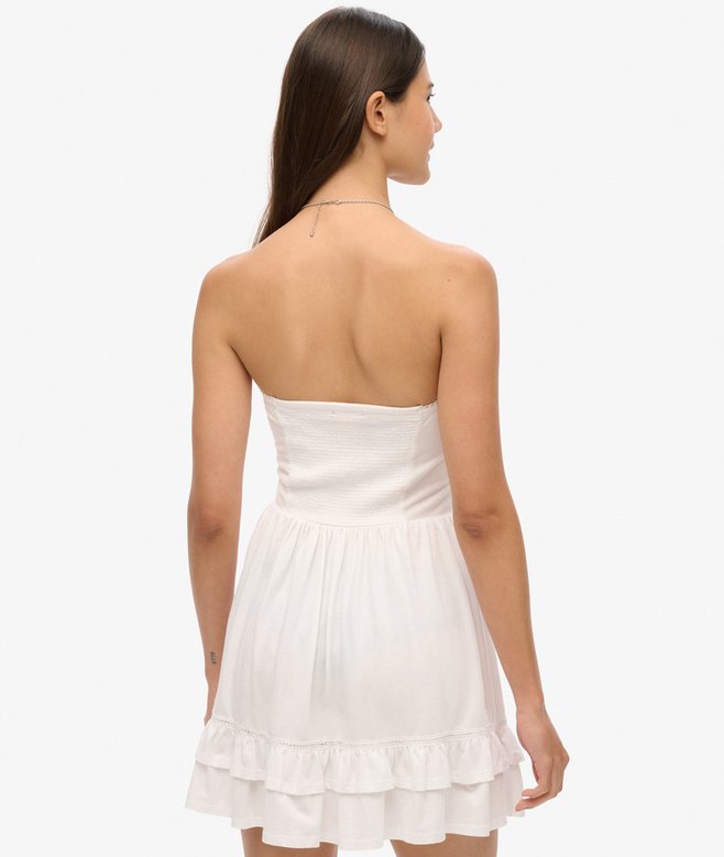 50s Lace Bandeau Mini Dress
