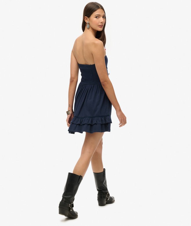 50s Lace Bandeau Mini Dress