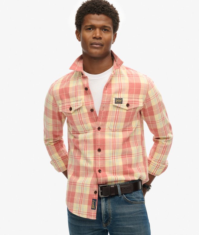 Organic Checks Ruffle Shirt