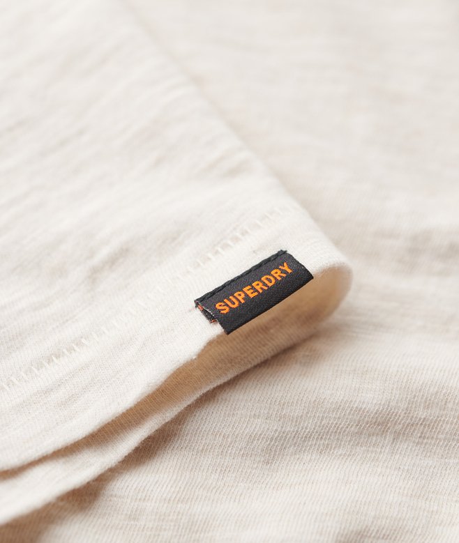 Crew Neck Slub Short Sleeved T-shirt