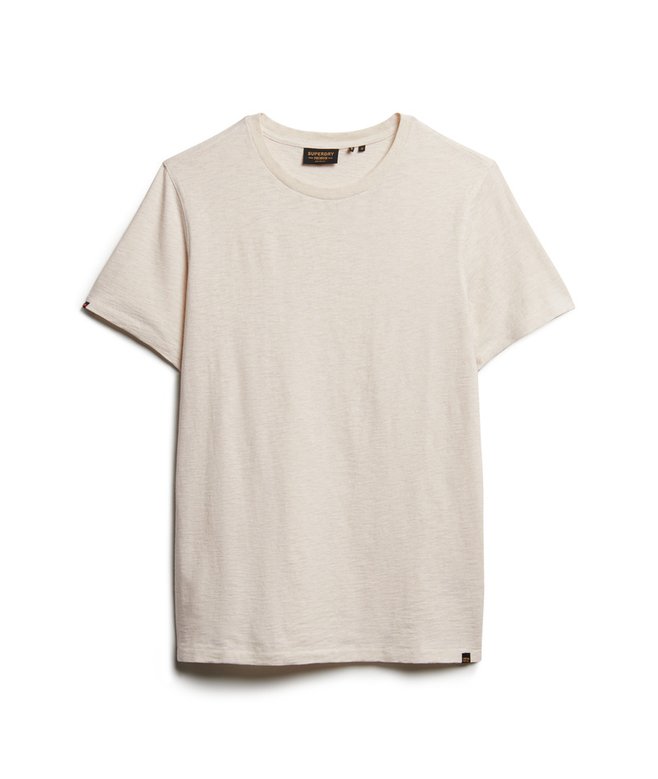 Crew Neck Slub Short Sleeved T-shirt
