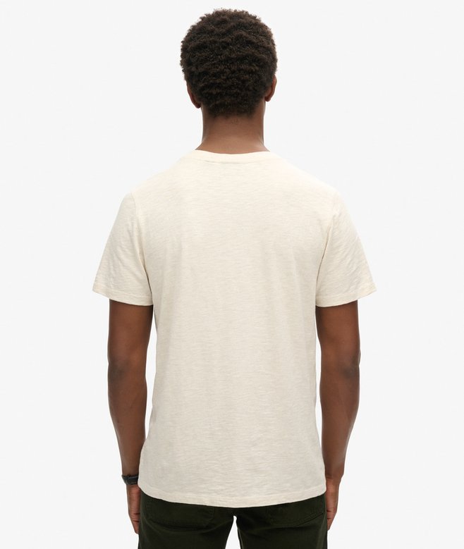 V-Neck Slub Short Sleeve T-Shirt
