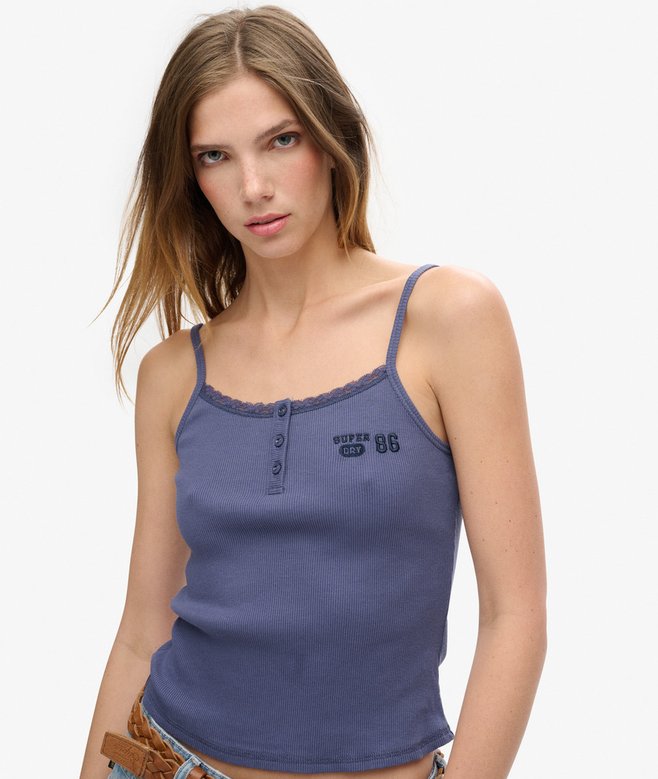 Athletic Essentials Graphic Button Cami