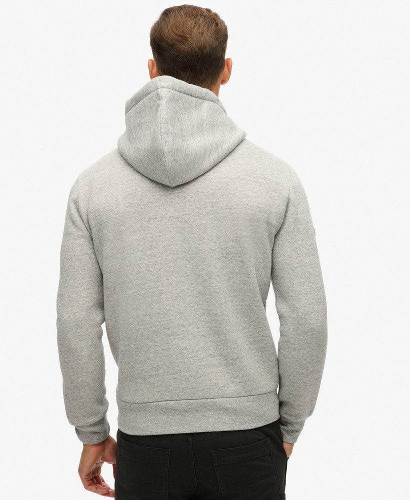 ★Golden ★ Vintage Logo Embroidered Hoodie Gray GUP021 Hooded sweatshirt in worn gray with embroidered vintage logo