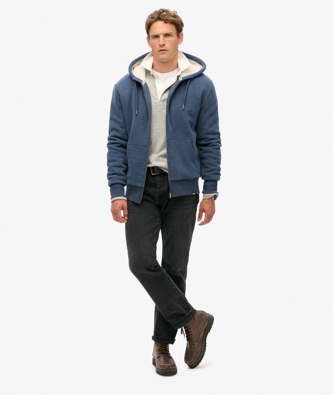 Felpa con doppia zip Stormrich navy da Uomo | IT