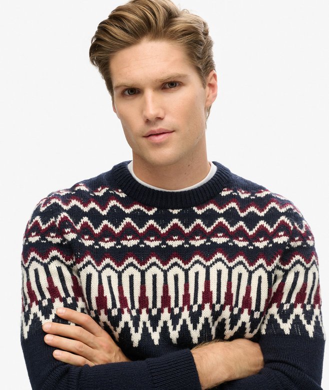Fairisle Knit Crew Jumper