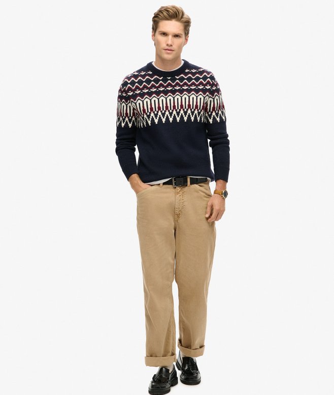 Fairisle Knit Crew Jumper
