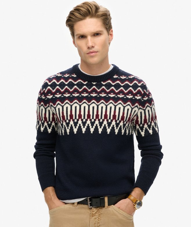 Fairisle Knit Crew Jumper