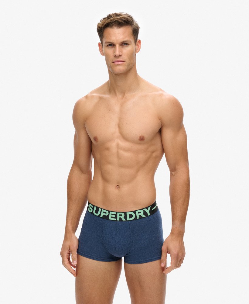 Superdry Trunk Triple Pack in Blue for Men