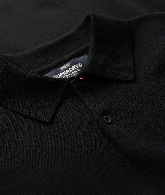 Merino Long Sleeve Polo Jumper