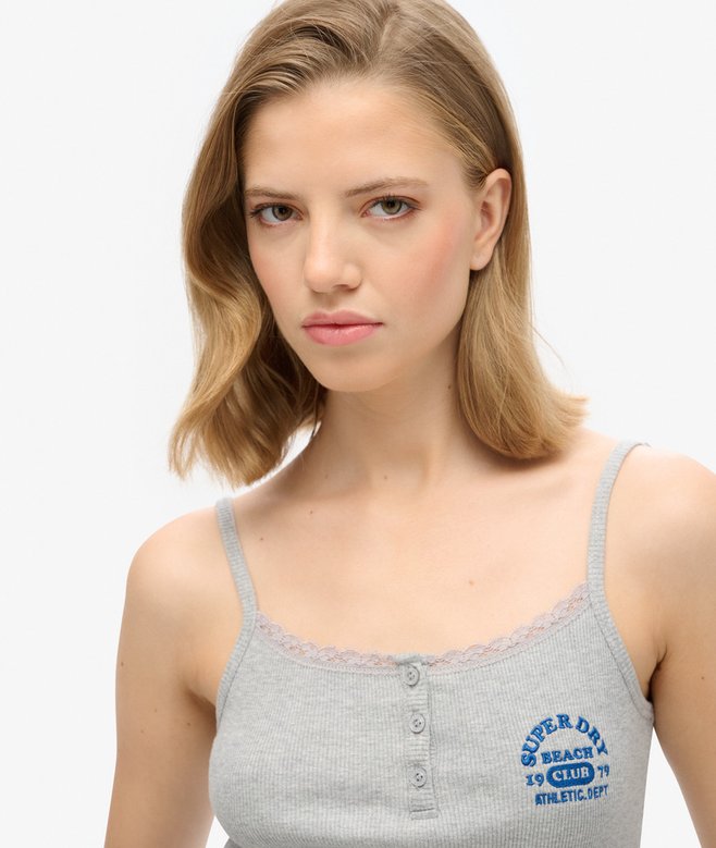 Athletic Essentials Button Down Cami Top