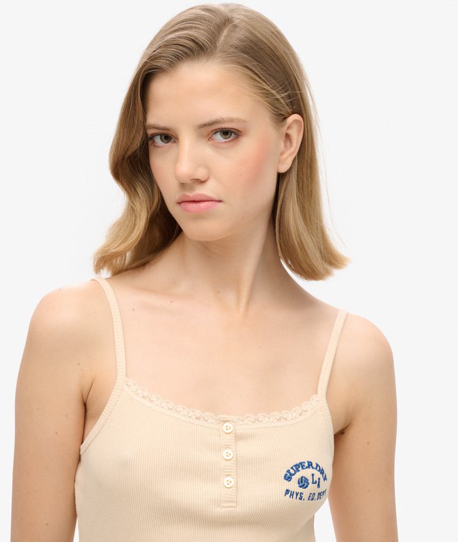 Athletic Essentials Button Down Cami Top