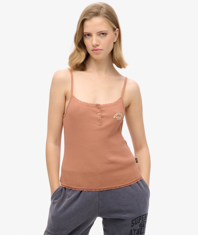 Athletic Essentials Button Down Cami Top