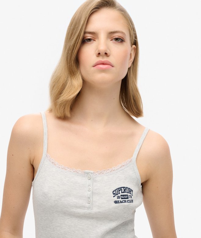 Athletic Essentials Button Down Cami Top