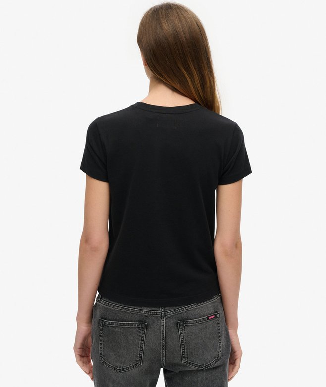Tattoo Rhinestone Fitted T-Shirt
