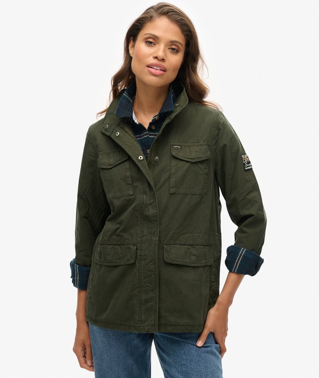 Giacca in stile militare con decorazioni M65surplus goods olive da