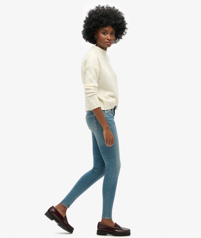 Organic Cotton Vintage Mid Rise Skinny Jeans