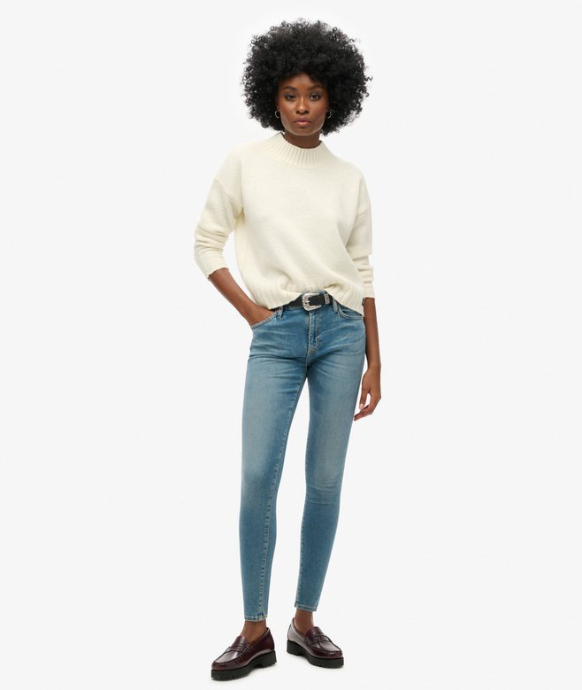 Organic Cotton Vintage Mid Rise Skinny Jeans