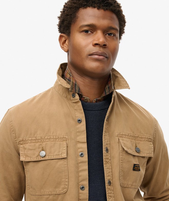 Organic Cotton Canvas Workwear Overshirt