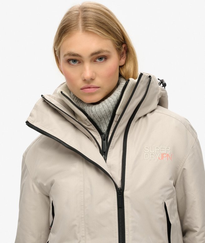 Hooded Embroidered SD Windbreaker Jacket